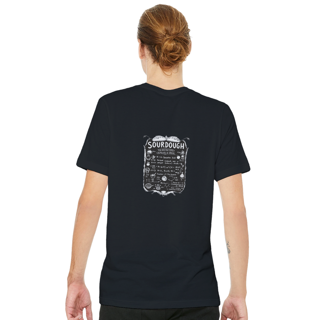 Baker Chemistry Blackboard T-Shirt — detail view | Wild Thread Co
