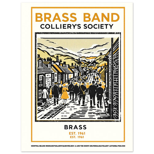 Brass Band Vintage Travel Poster — Art Print | Wild Thread Co
