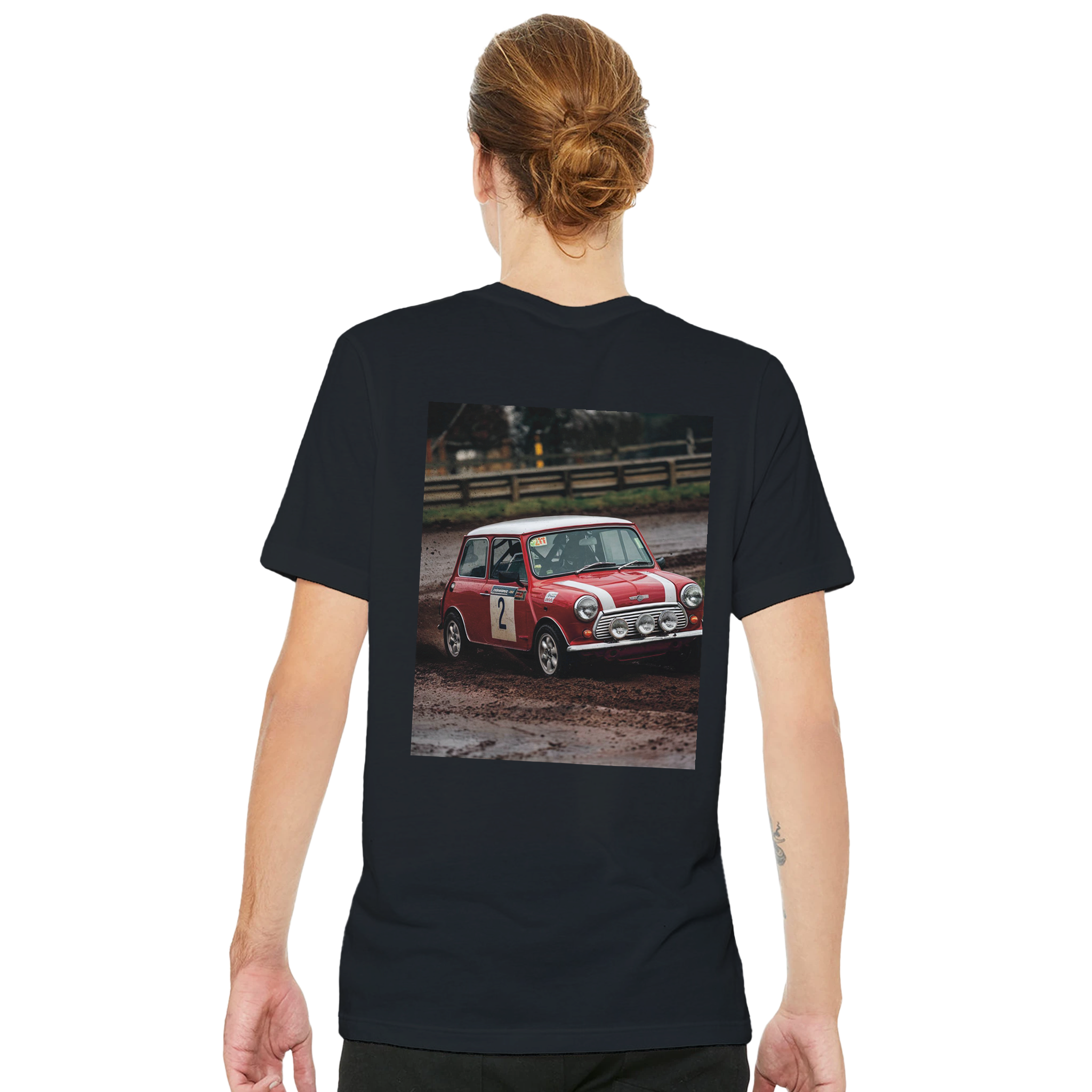 Mini Cooper Rally T-Shirt — detail view | Wild Thread Co