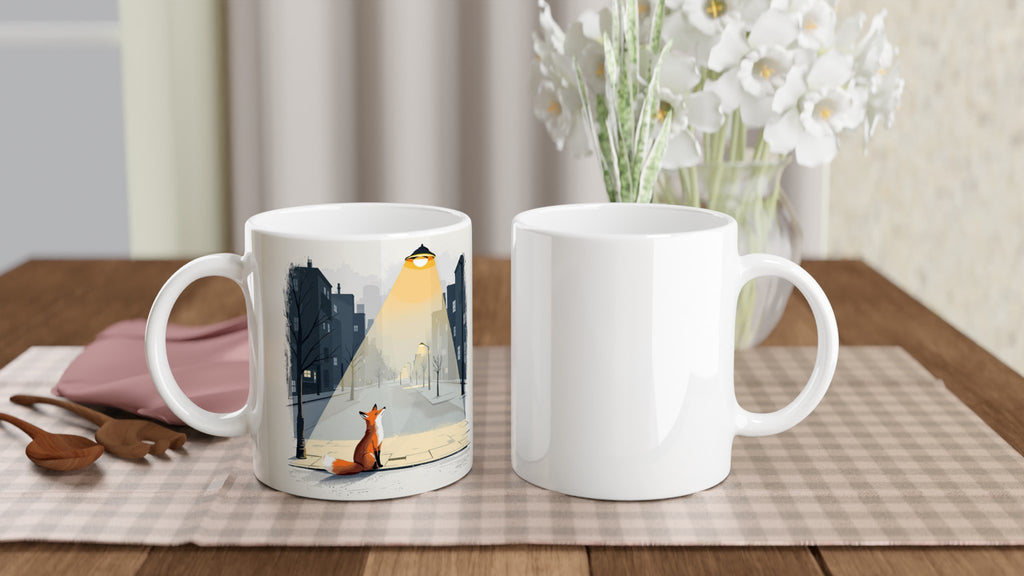 Urban Fox Gift Mug — detail view | Wild Thread Co