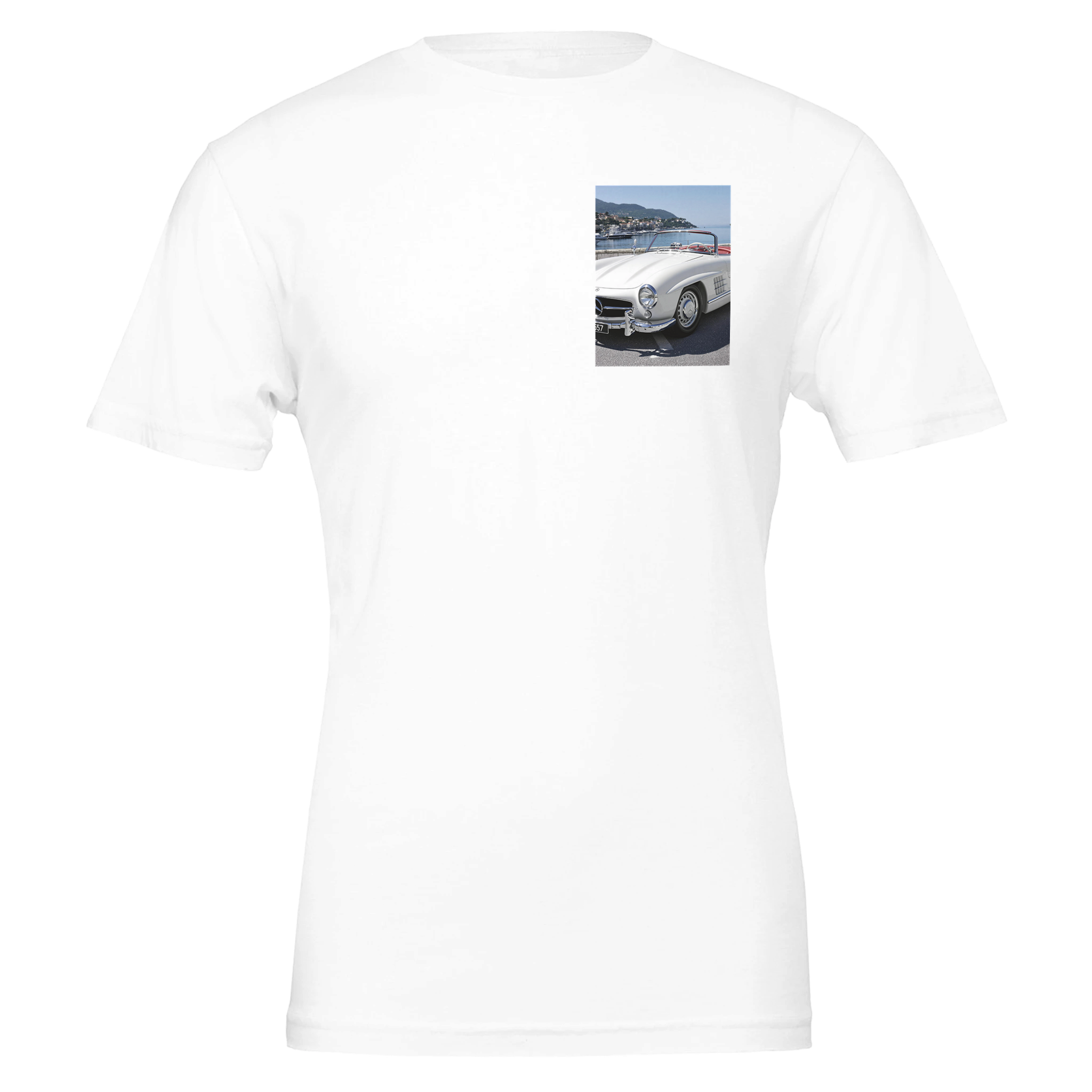 Mercedes 300sl Roadster T-Shirt — detail view | Wild Thread Co