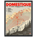 Retro Cycling Domestique Framed Print Wall Art Ready to Hang UK — Framed Art Print | Wild Thread Co UK
