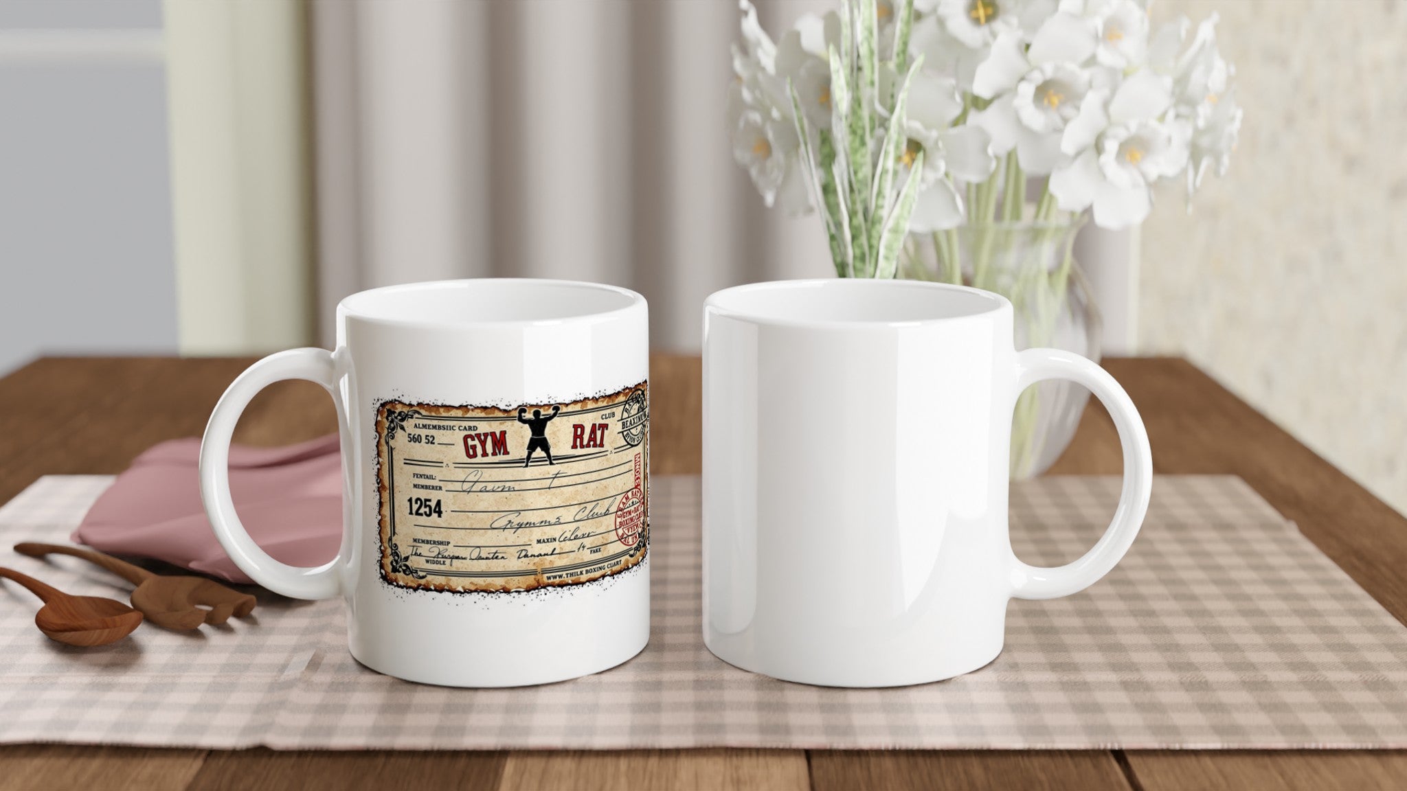 Video Shop Membership Card Mug — detail view | Wild Thread Co