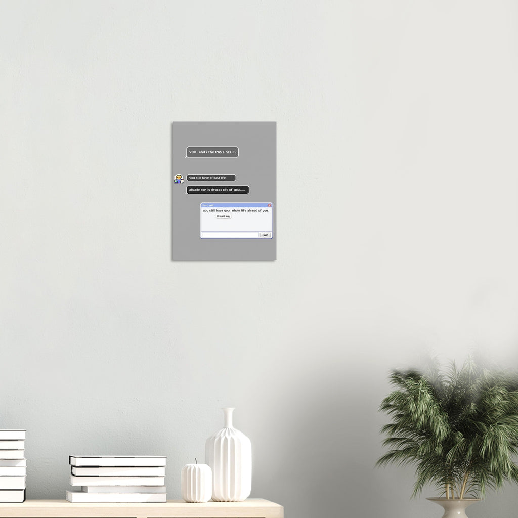 Y2k Msn Messenger Shirt Art Print Art Print — detail view | Wild Thread Co