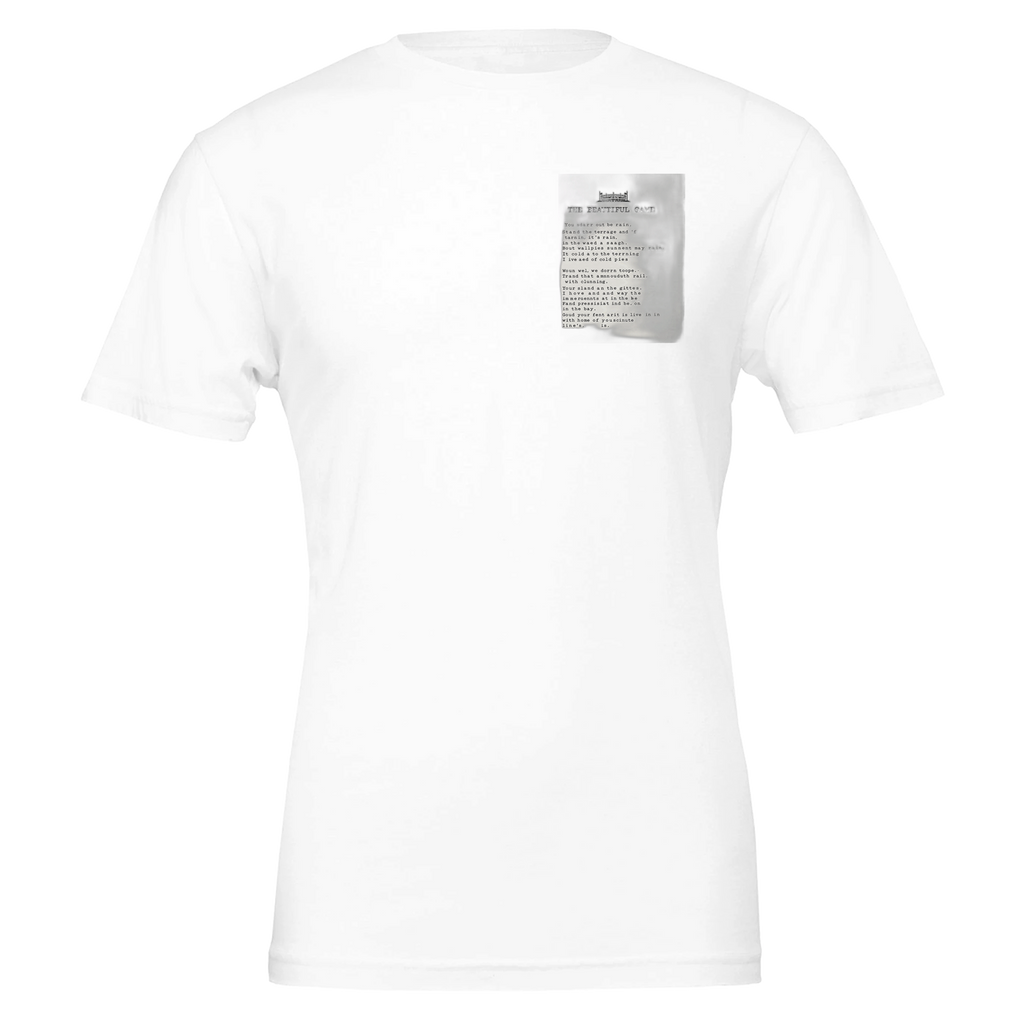 Retro Football Terrace Poetry T-Shirt — detail view | Wild Thread Co