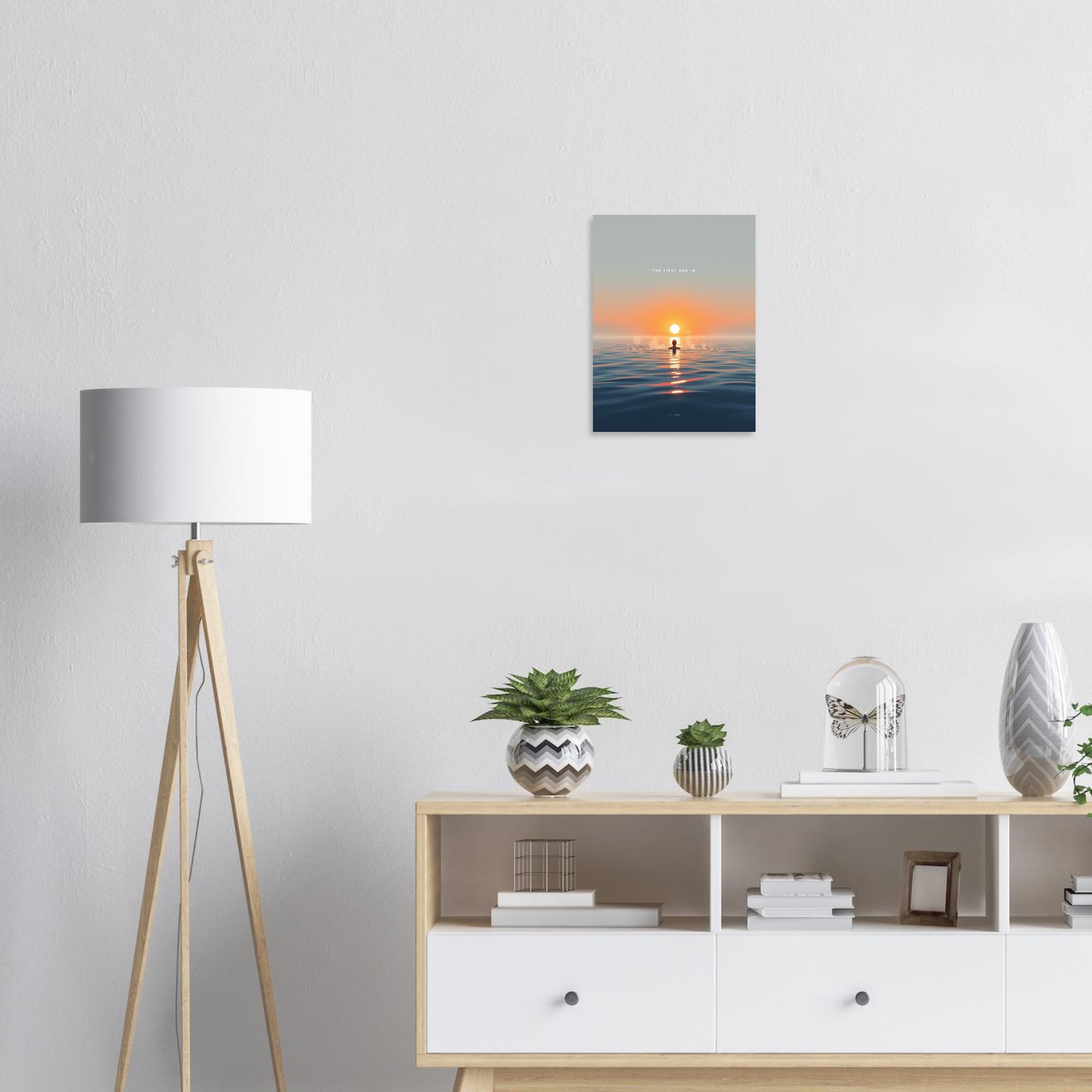 Dawn Swimmer Art Print Poster Wall Art UK — Art Print | Wild Thread Co