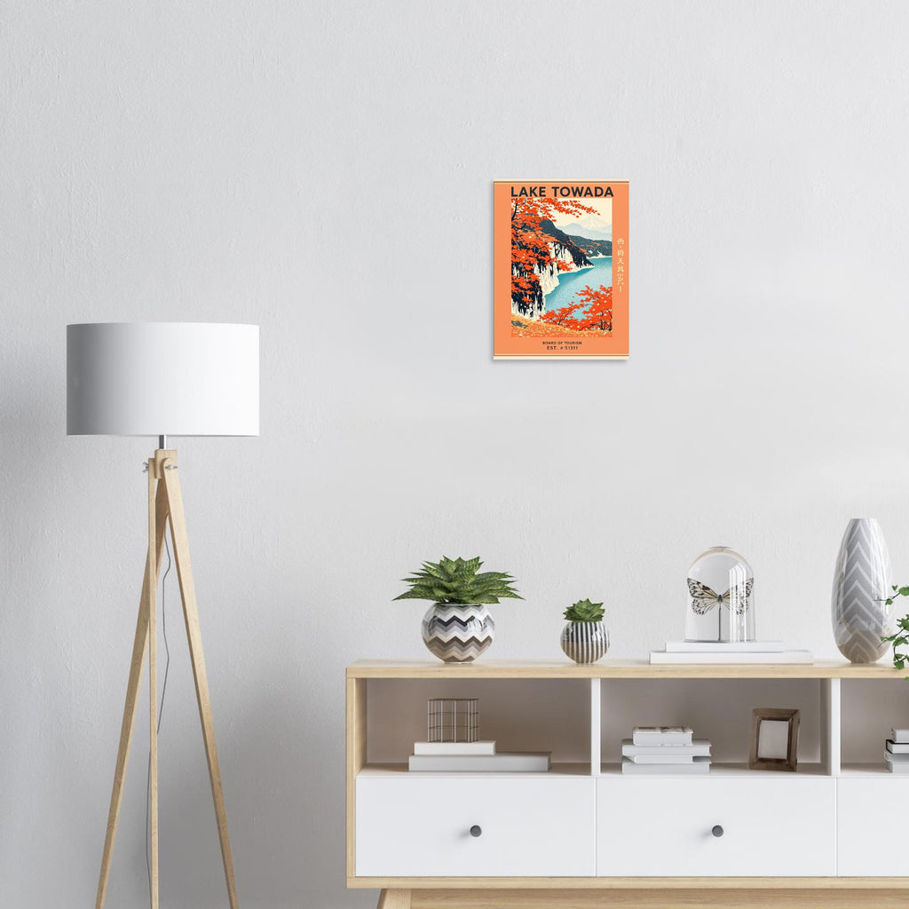 Lake Towada Vintage Travel Poster — Art Print | Wild Thread Co UK