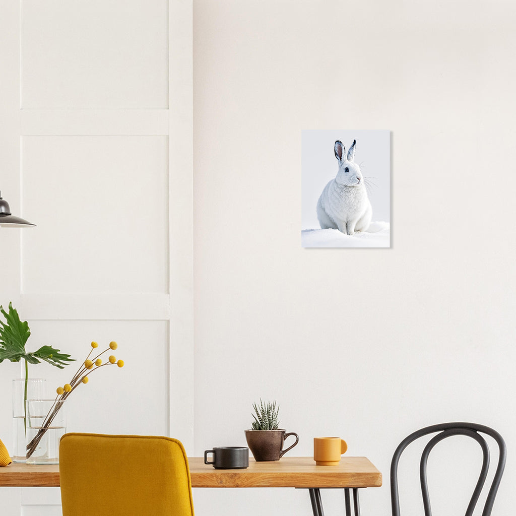Mountain Hare Winter Snow Art Art Print Art Print — detail view | Wild Thread Co