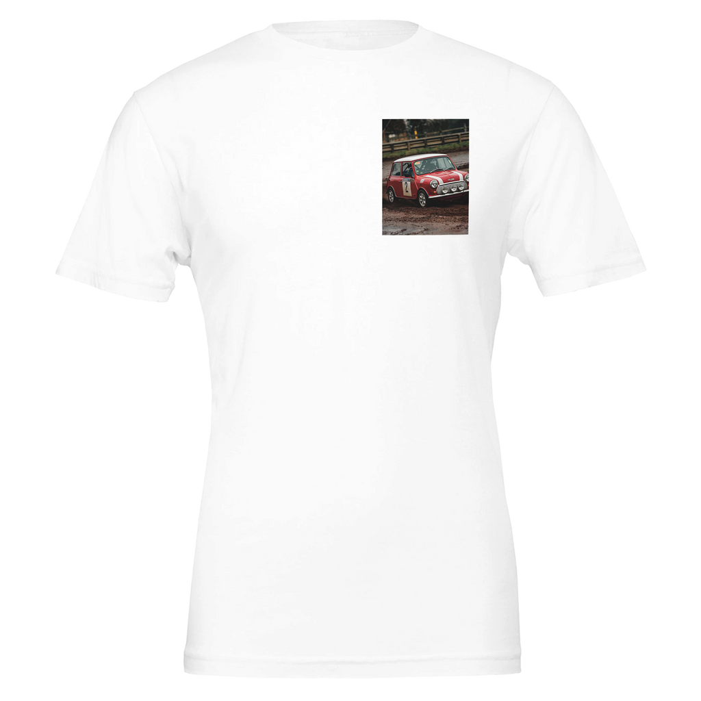 Mini Cooper Rally T-Shirt — detail view | Wild Thread Co