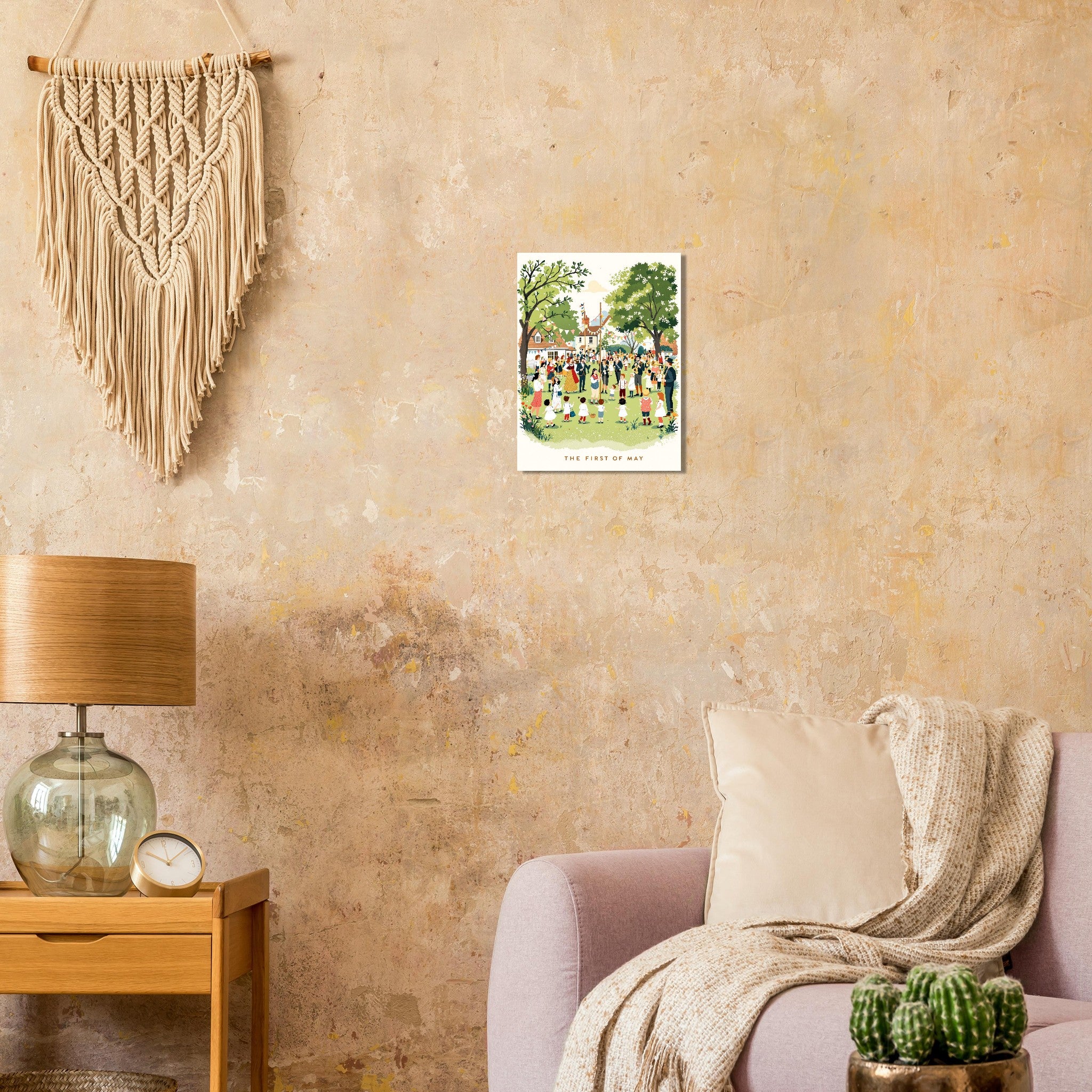 May Day Maypole Folk Tradition Art Print Art Print — detail view | Wild Thread Co