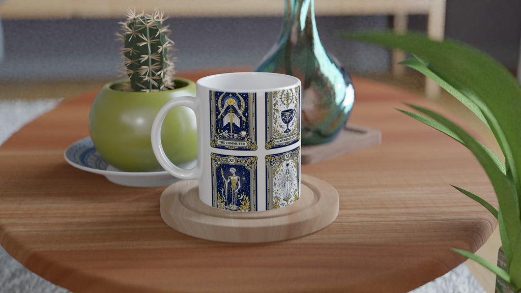 Modern Tarot Cards Mug — detail view | Wild Thread Co