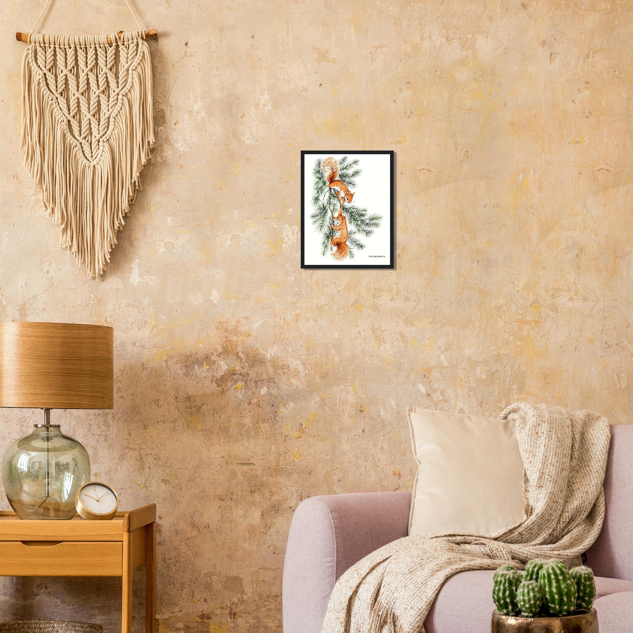 Red Squirrel Formby Pine Framed Print — Print Material | Wild Thread Co