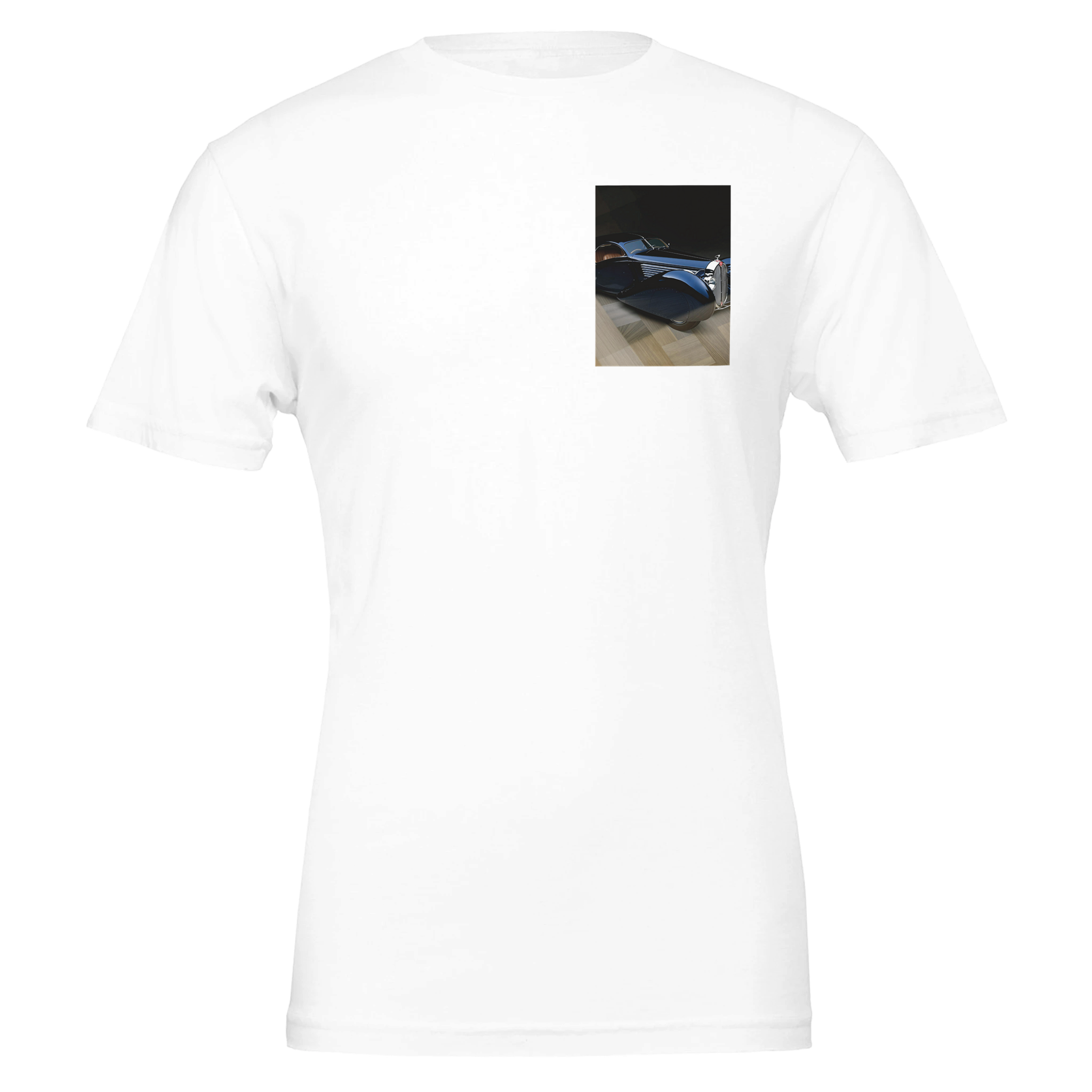 Bugatti Type 57 T-Shirt — detail view | Wild Thread Co