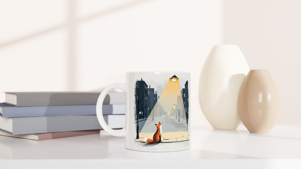 Urban Fox Gift Mug — detail view | Wild Thread Co