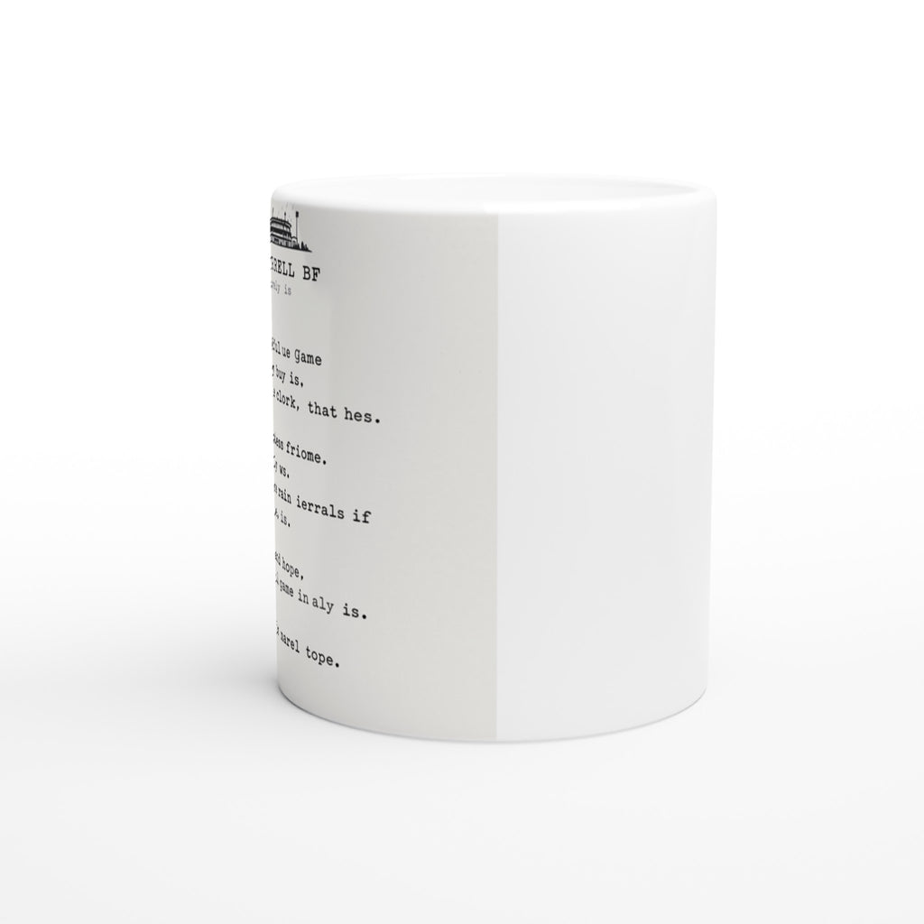 Football Terrace Poem Mug — detail view | Wild Thread Co