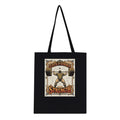 Retro Weightlifting Strongman Tote Bag Cotton Shopper UK Tote Bag — detail view | Wild Thread Co