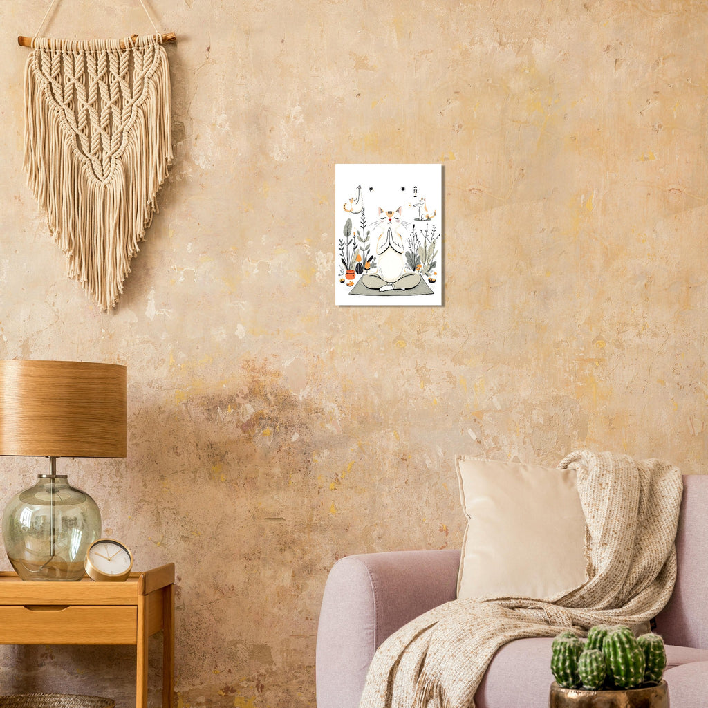 Cat Yoga Poses Art Print Art Print — detail view | Wild Thread Co