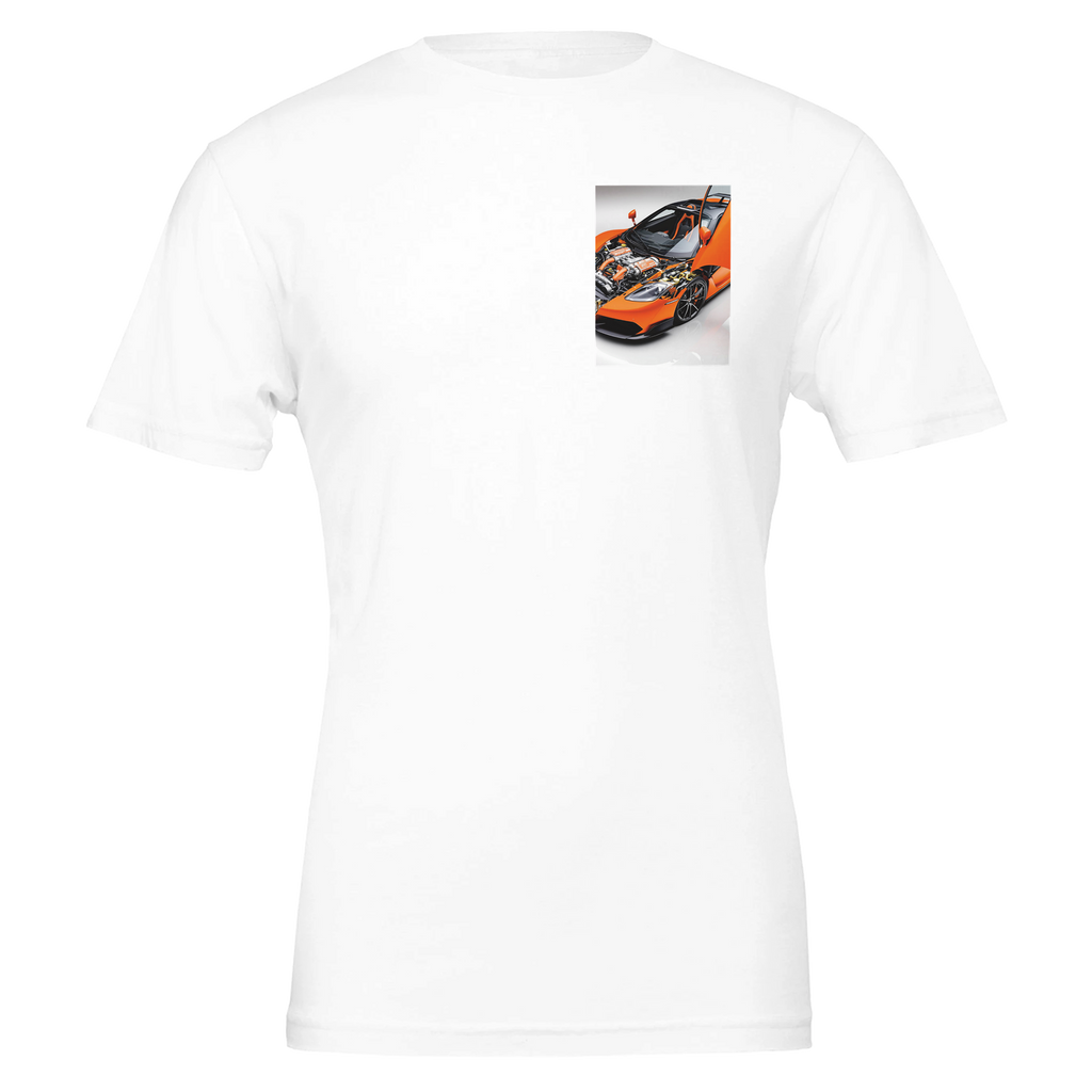 Mclaren F1 Orange T-Shirt — detail view | Wild Thread Co