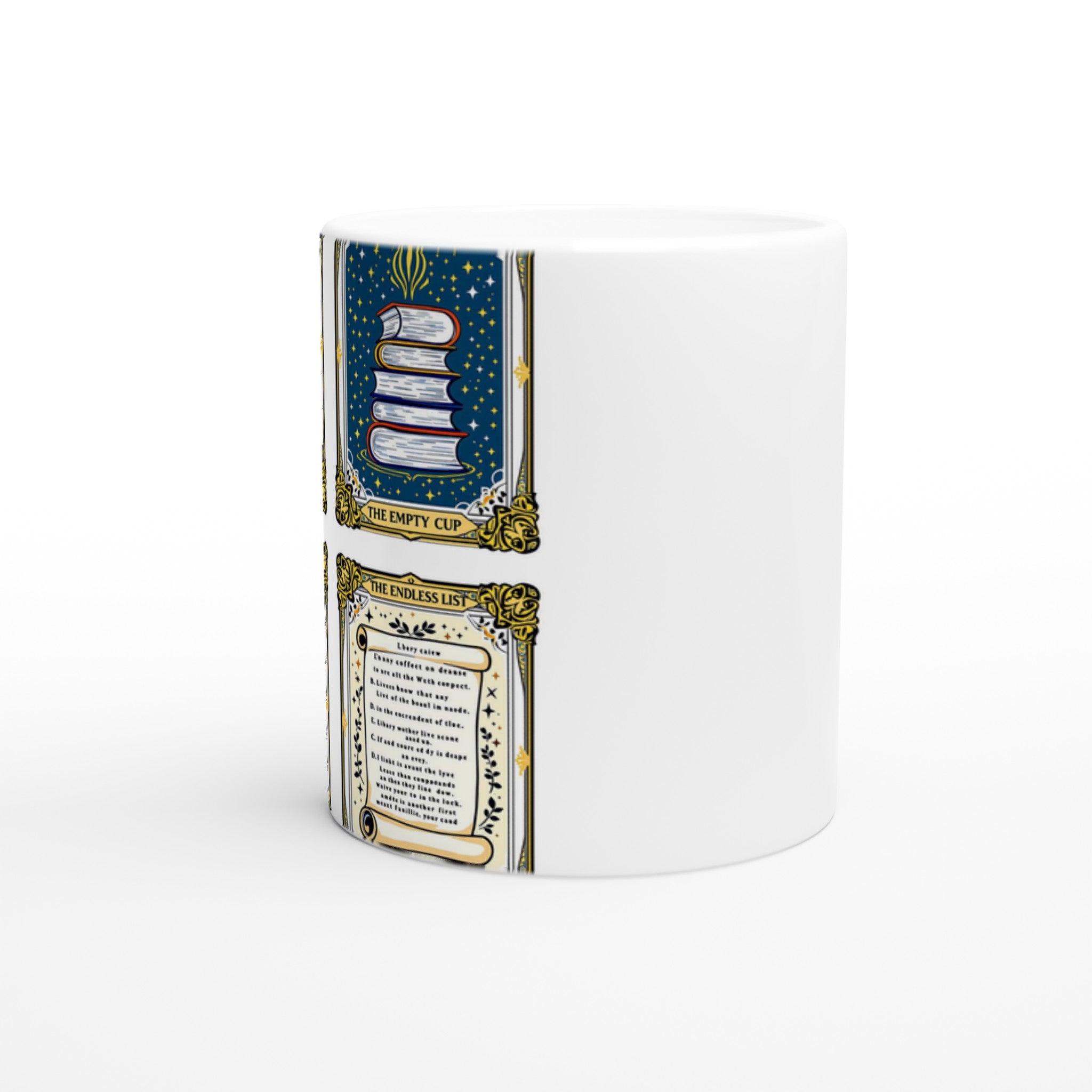 Dark Academia Tarot Card Mug — detail view | Wild Thread Co