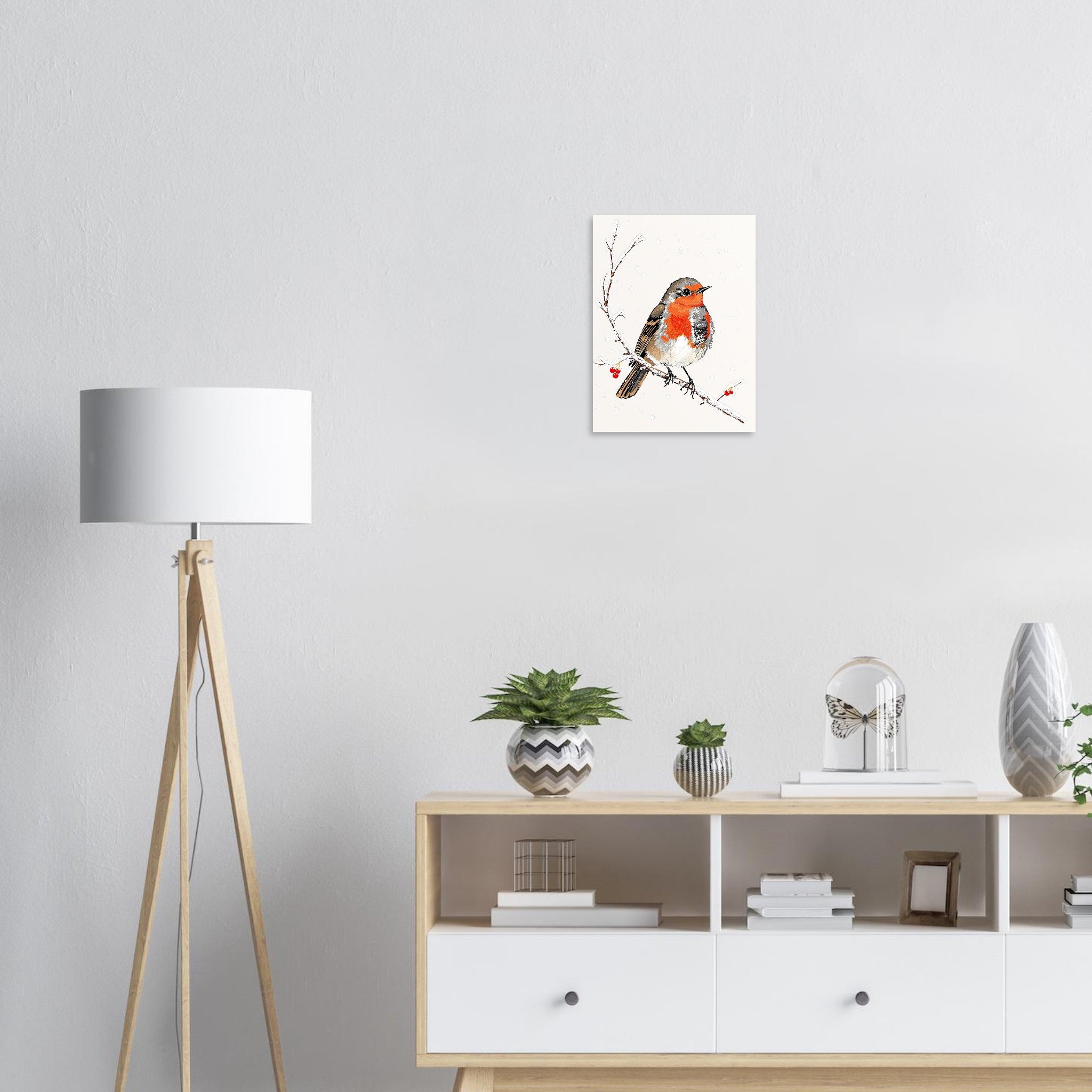 robin redbreast Art Print Poster Wall Art UK — Art Print | Wild Thread Co