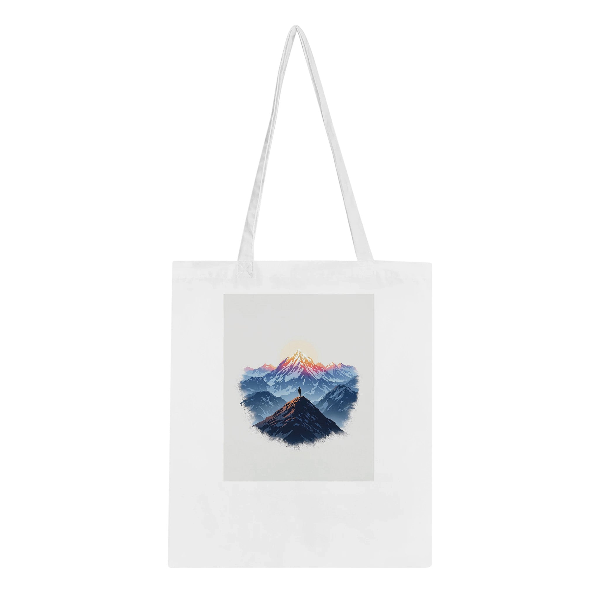 New Day Mountain Light Alpenglow Tote Bag Cotton Shopper UK — Tote Bag | Wild Thread Co UK