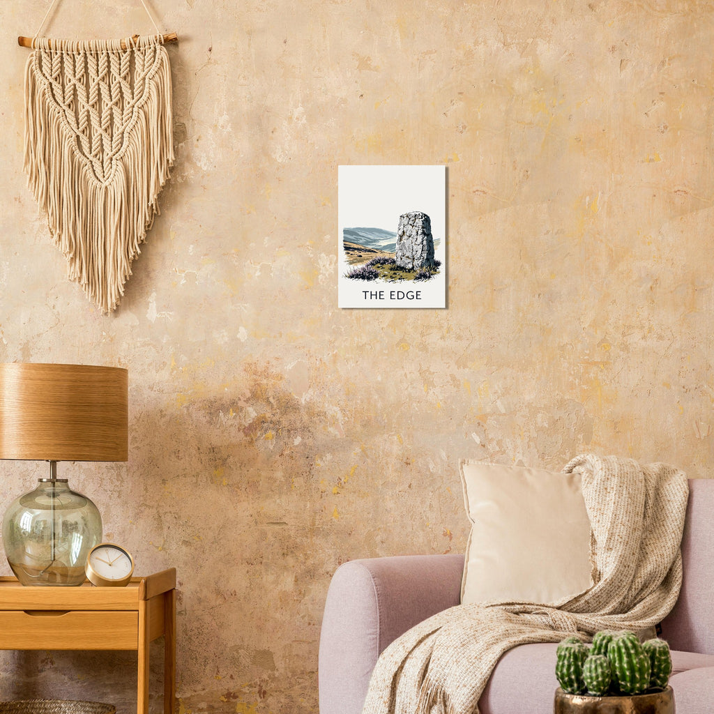 Peak District Gritstone Millstone Art Print Art Print — detail view | Wild Thread Co