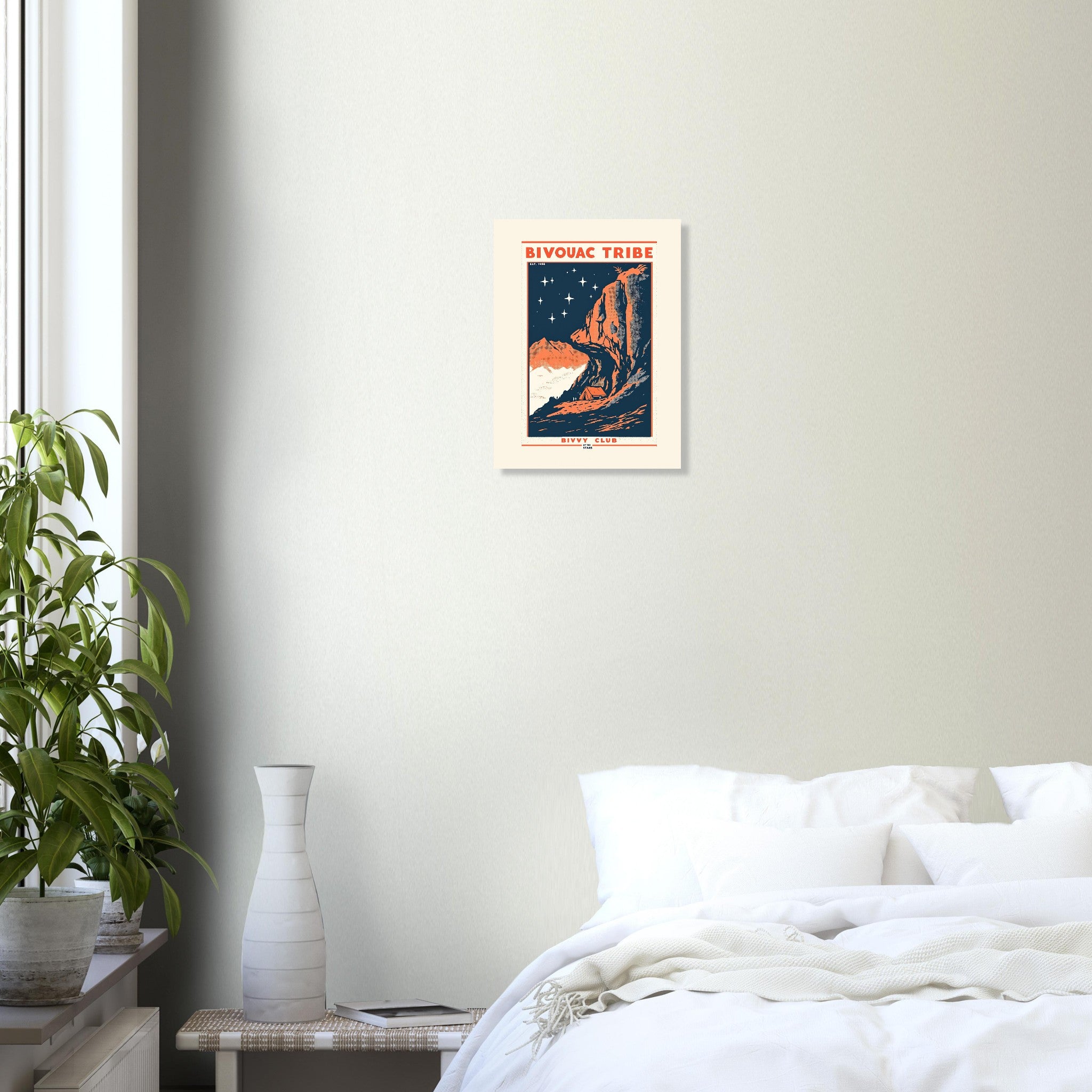 Bivouac Tribe Vintage Travel Poster — Art Print | Wild Thread Co