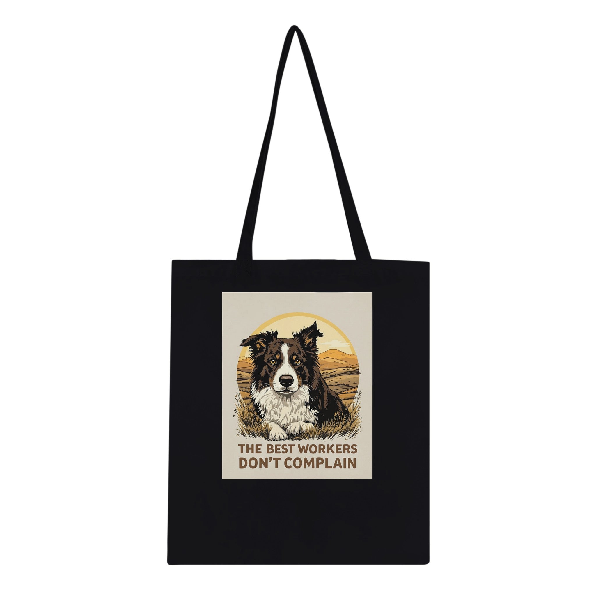 Border Collie Working Tote Bag Cotton Shopper UK — Tote Bag | Wild Thread Co