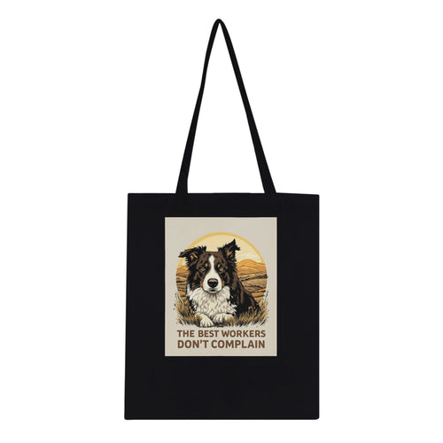 Border Collie Working Tote Bag Cotton Shopper UK — Tote Bag | Wild Thread Co