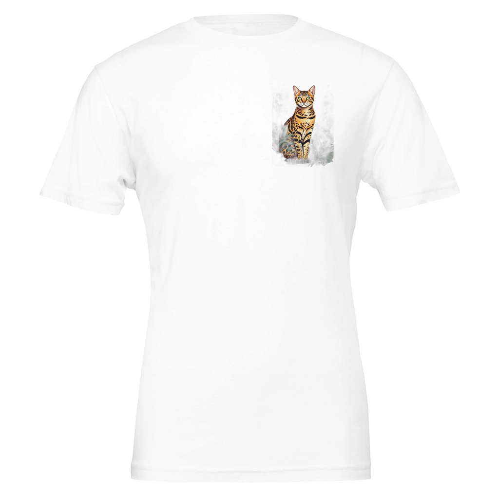 Bengal Cat Jungle T-Shirt — detail view | Wild Thread Co