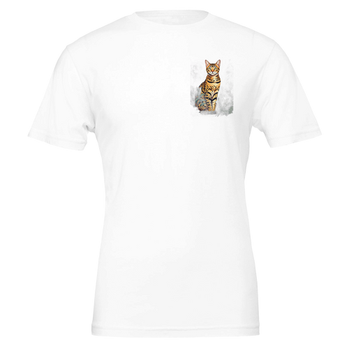 Bengal Cat Jungle T-Shirt — detail view | Wild Thread Co