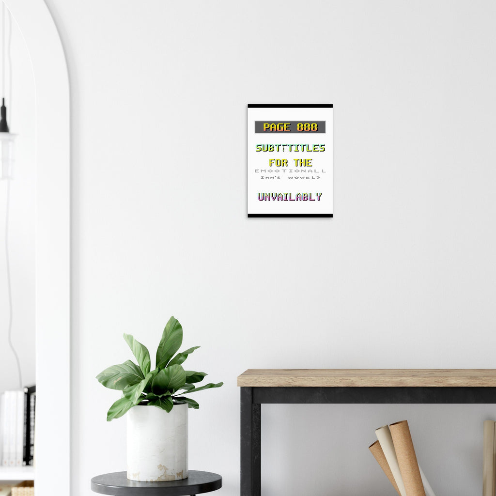 Ceefax Teletext A1 Art Print Poster Wall Art UK — Art Print | Wild Thread Co
