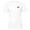 Lake Reflection Still Morning Canoe T-Shirt — detail view | Wild Thread Co