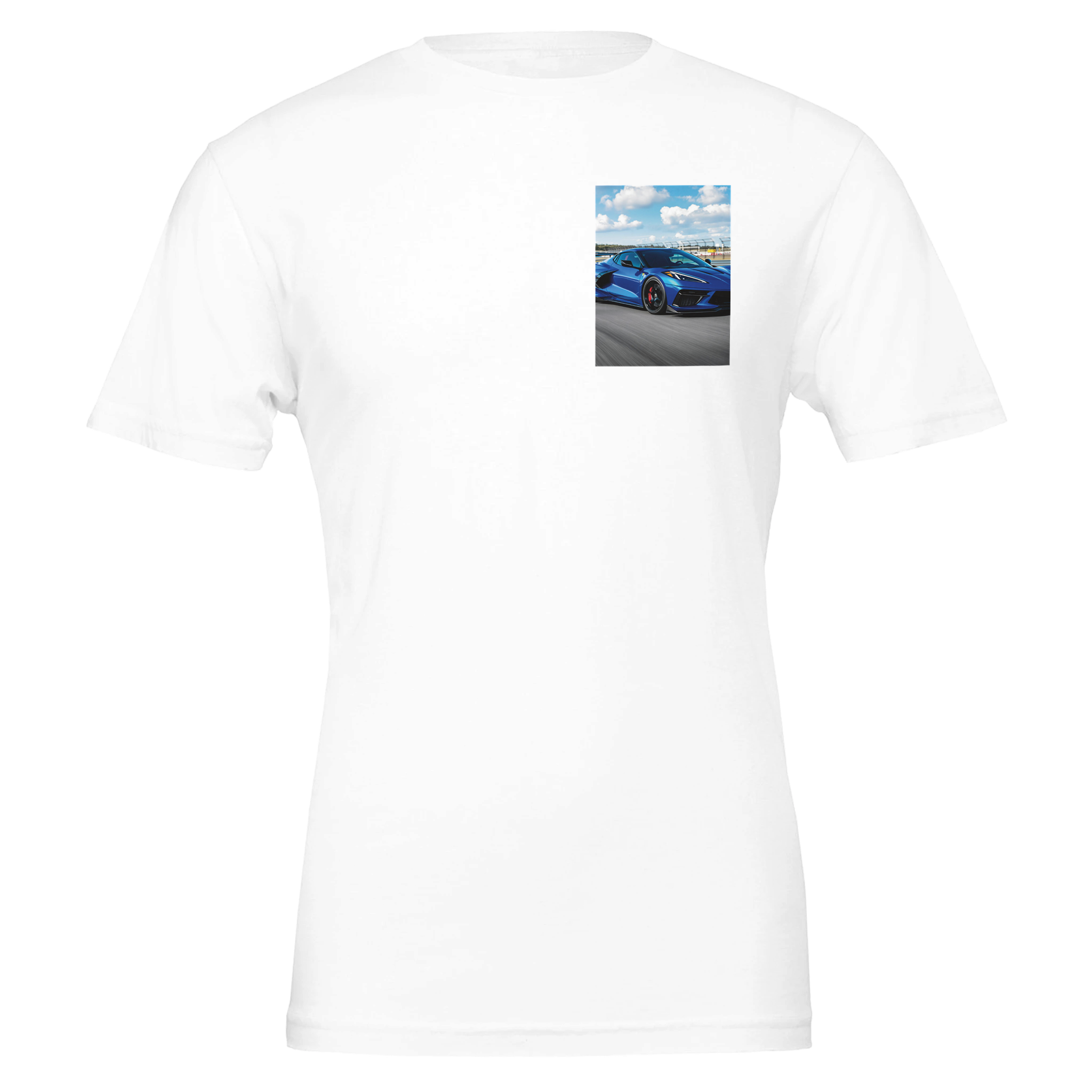 Corvette C8 Z06 UK Gift T-Shirt — detail view | Wild Thread Co