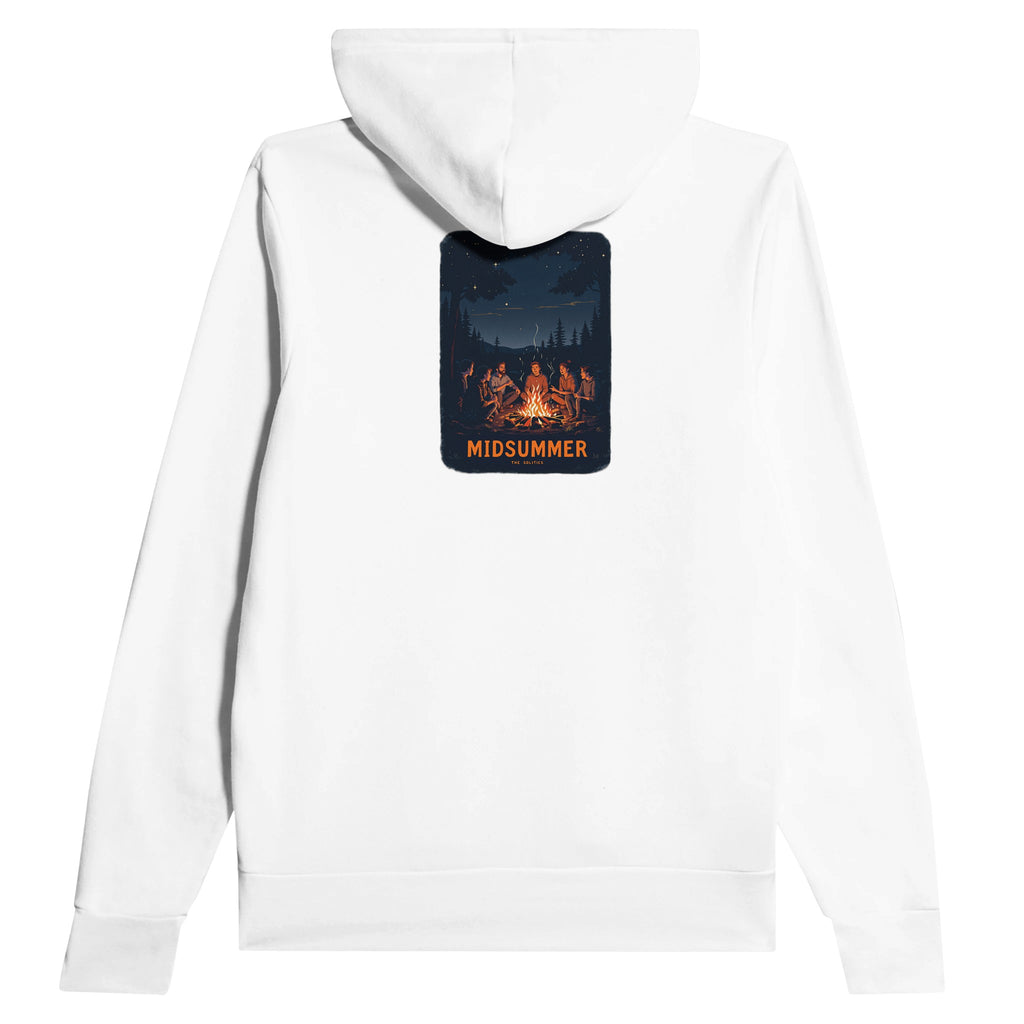 Winter Solstice Campfire Midsummer Hoodie — detail view | Wild Thread Co