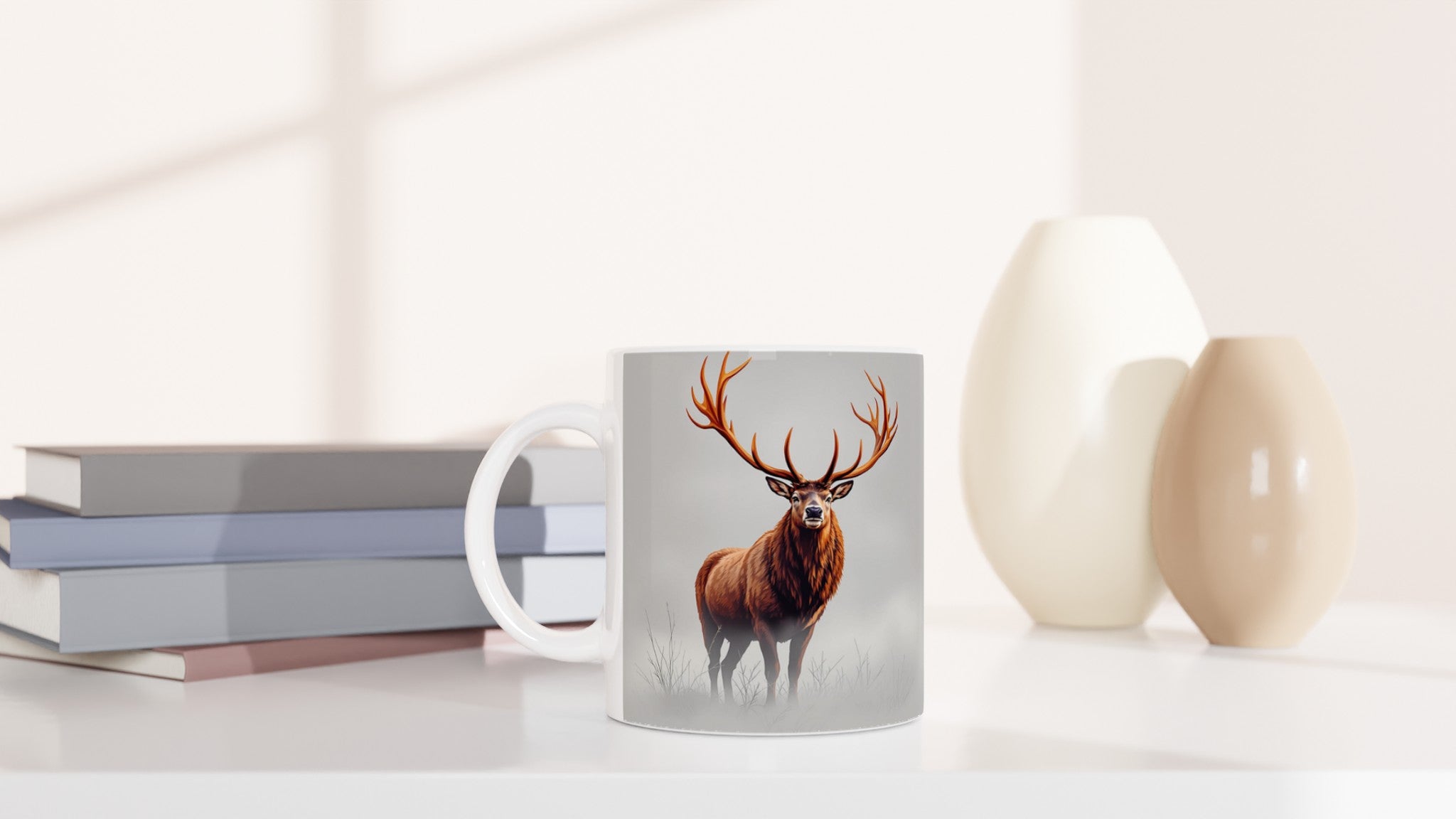 deer stag antlers Mug — detail view | Wild Thread Co