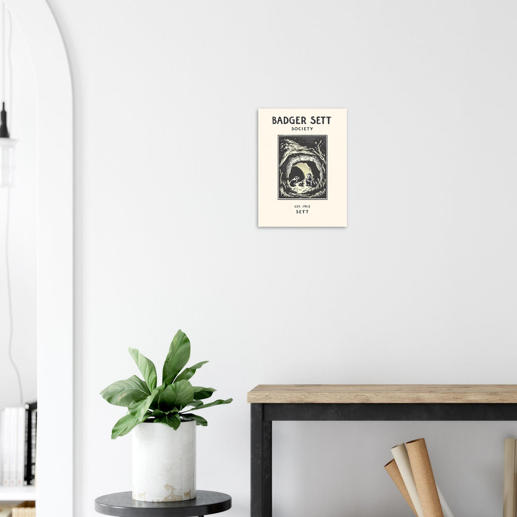 Badger Vintage Travel Poster — Art Print | Wild Thread Co