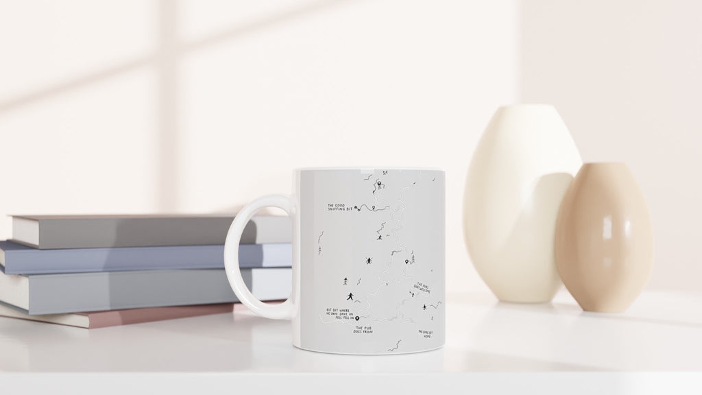 Dog Walker Os Map Spoof Mug — detail view | Wild Thread Co