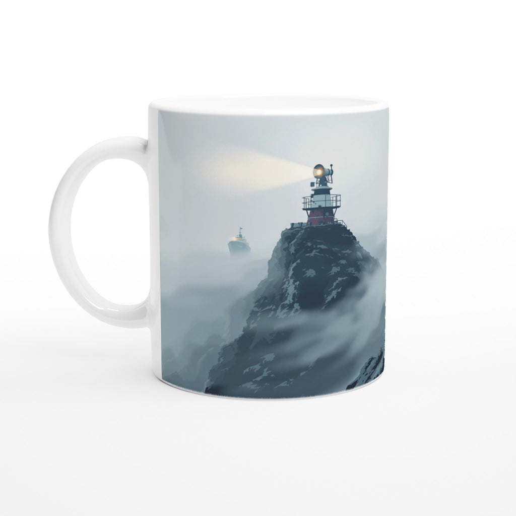 Coastal Fog Horn Headland Ship Mug Coffee Tea Ceramic 11oz — Mug | Wild Thread Co