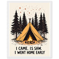 Gorpcore Camping Humour Framed Print — Framed Art Print | Wild Thread Co
