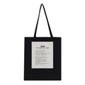 Retro Football Terrace Poetry Tote Bag Cotton Shopper UK Tote Bag — detail view | Wild Thread Co