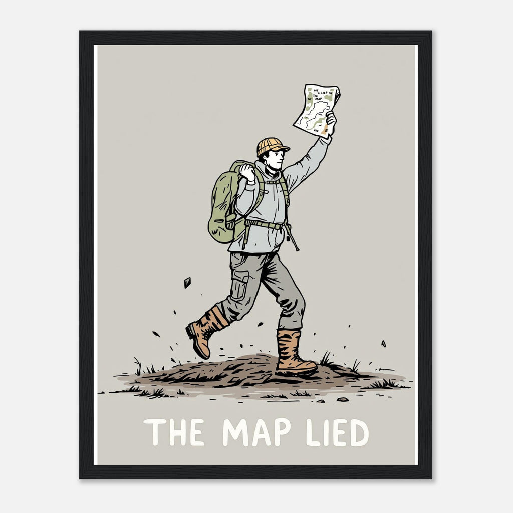 Peat Hag Navigation Boot Sinking Framed Art Print — detail view | Wild Thread Co