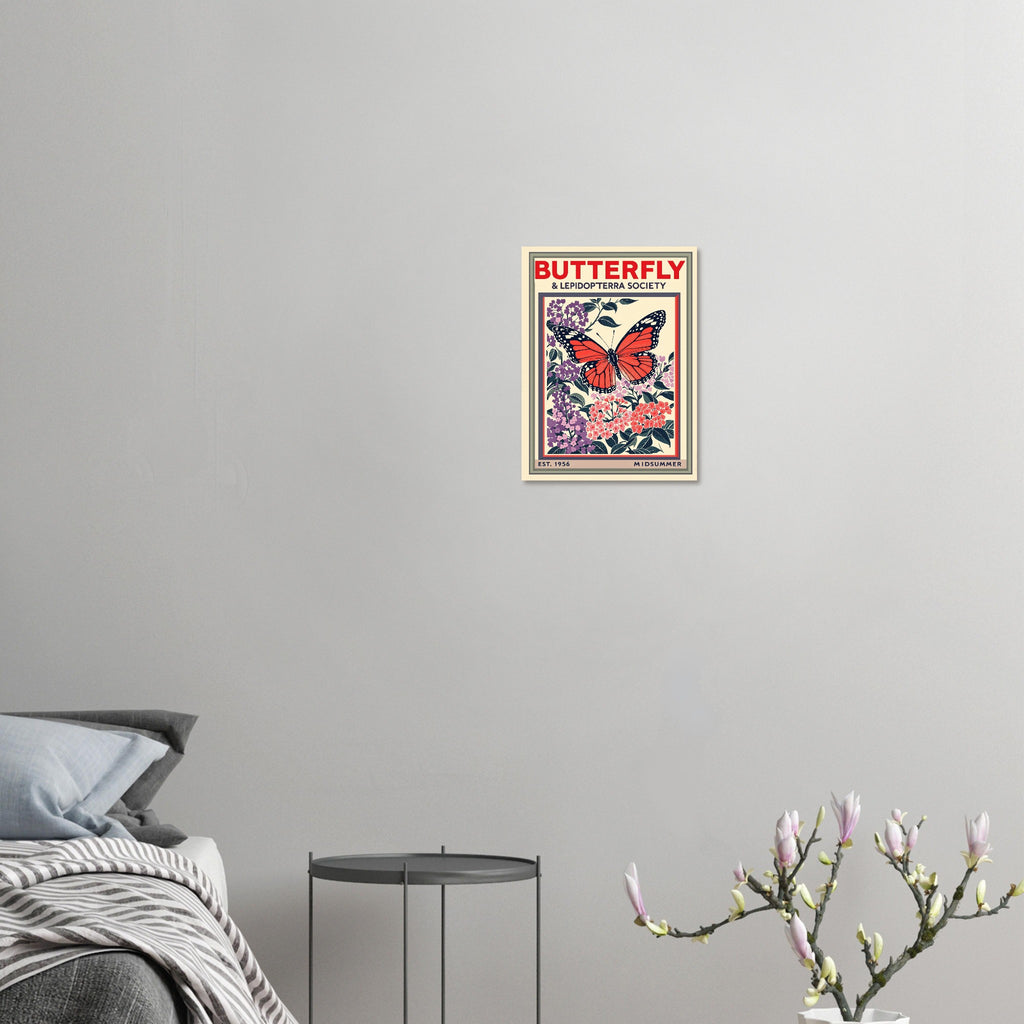 Butterfly Vintage Travel Poster — Art Print | Wild Thread Co