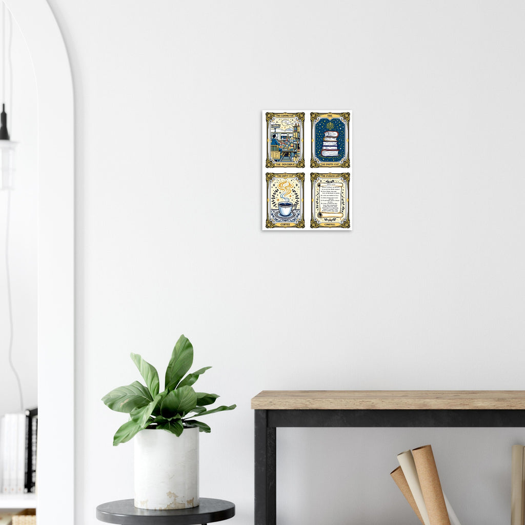 Dark Academia Tarot Card Art Print Art Print — detail view | Wild Thread Co