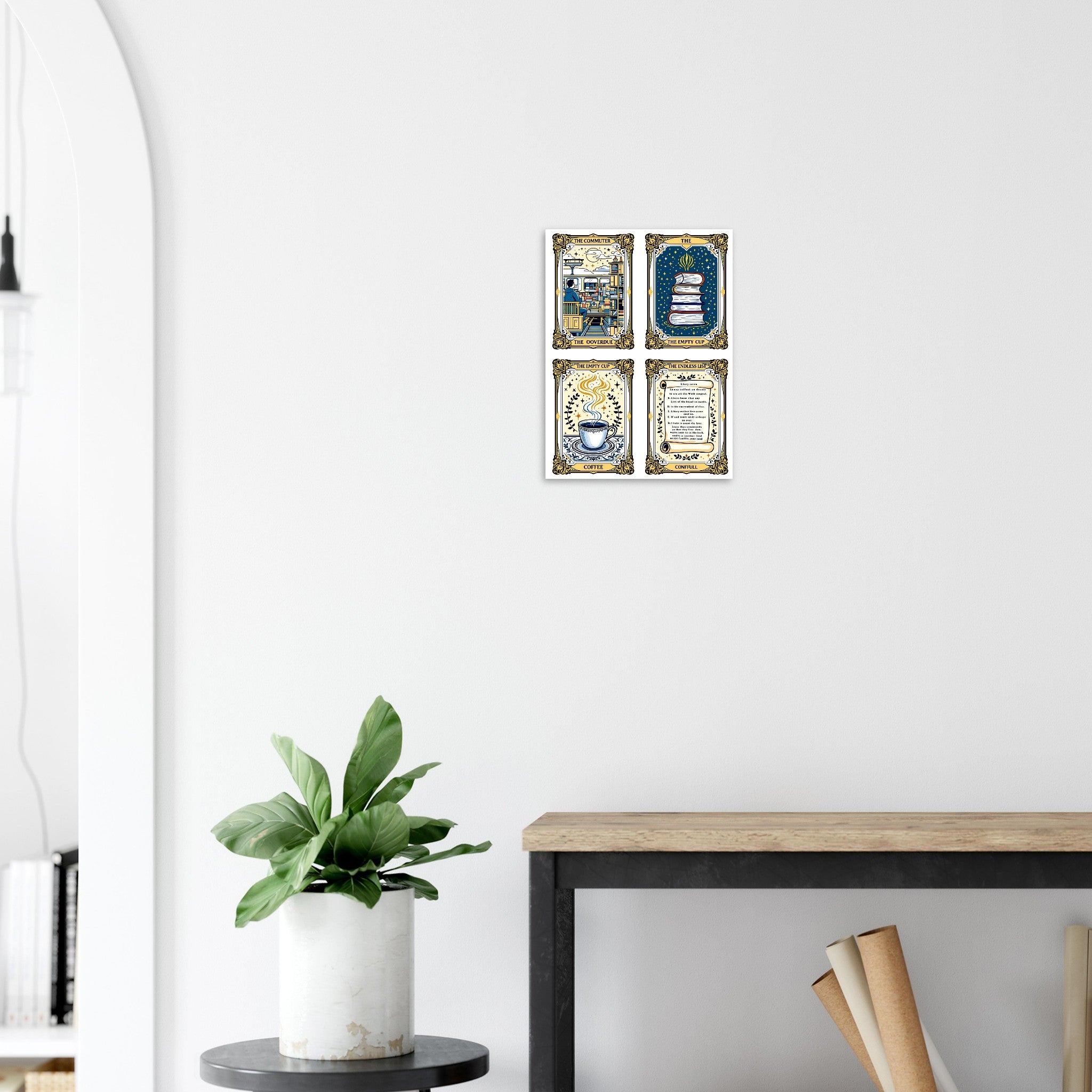Dark Academia Tarot Card Art Print Art Print — detail view | Wild Thread Co