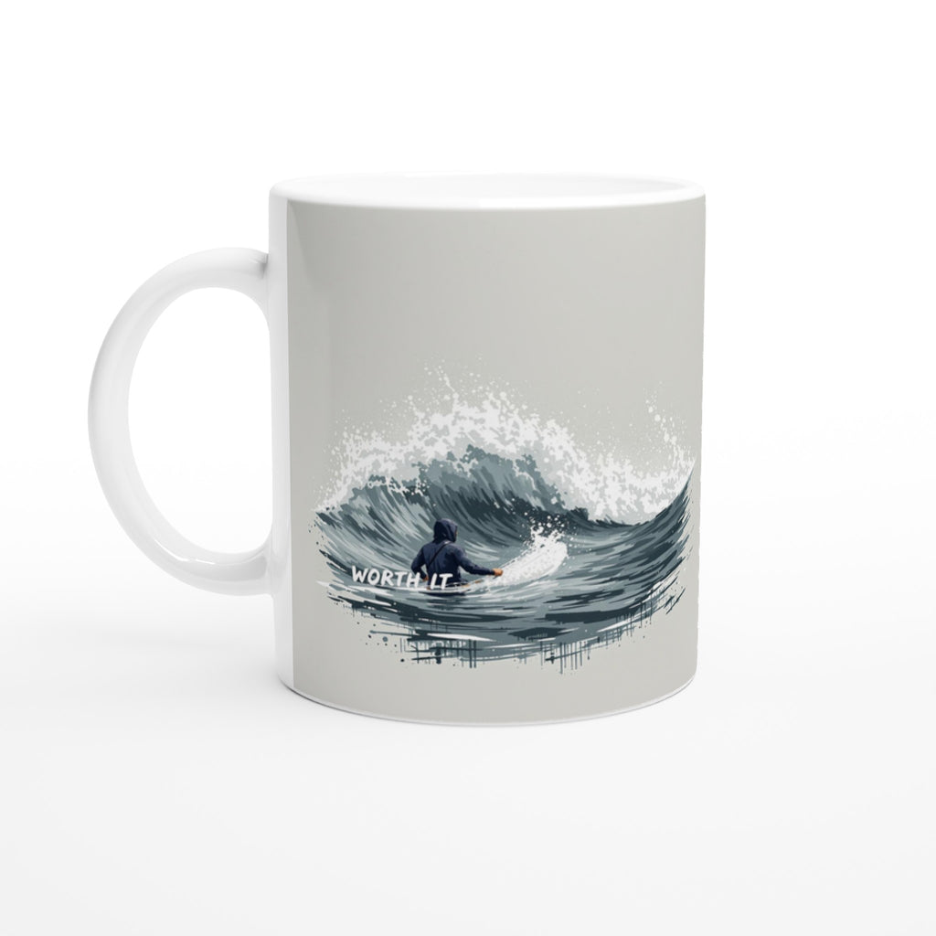 Cold Water Surfing Mug Coffee Tea Ceramic 11oz — Mug | Wild Thread Co