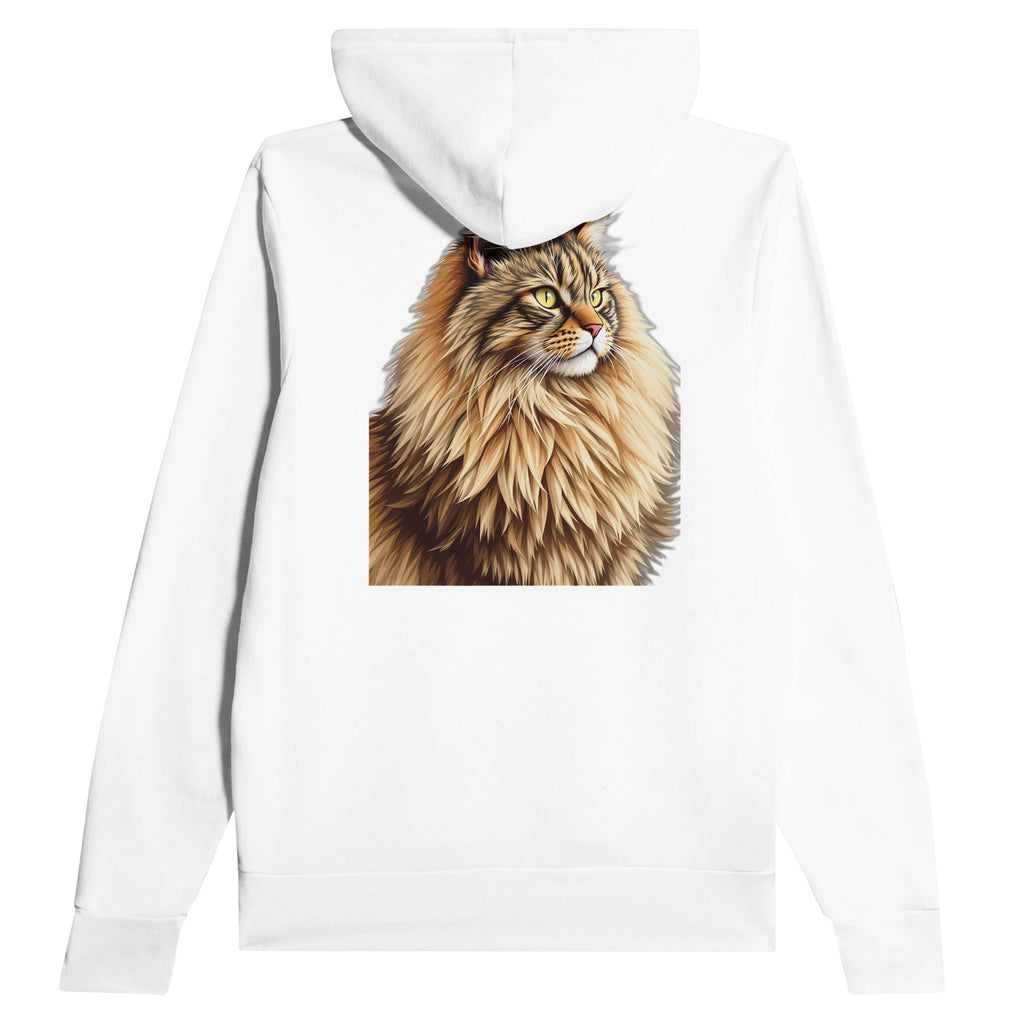 Maine Coon Majestic Hoodie — detail view | Wild Thread Co