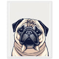 Pug Life Framed Art Print — detail view | Wild Thread Co