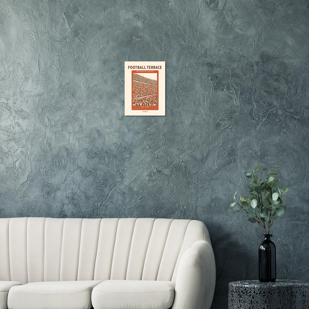 Football Terrace Vintage Travel Poster — Art Print | Wild Thread Co