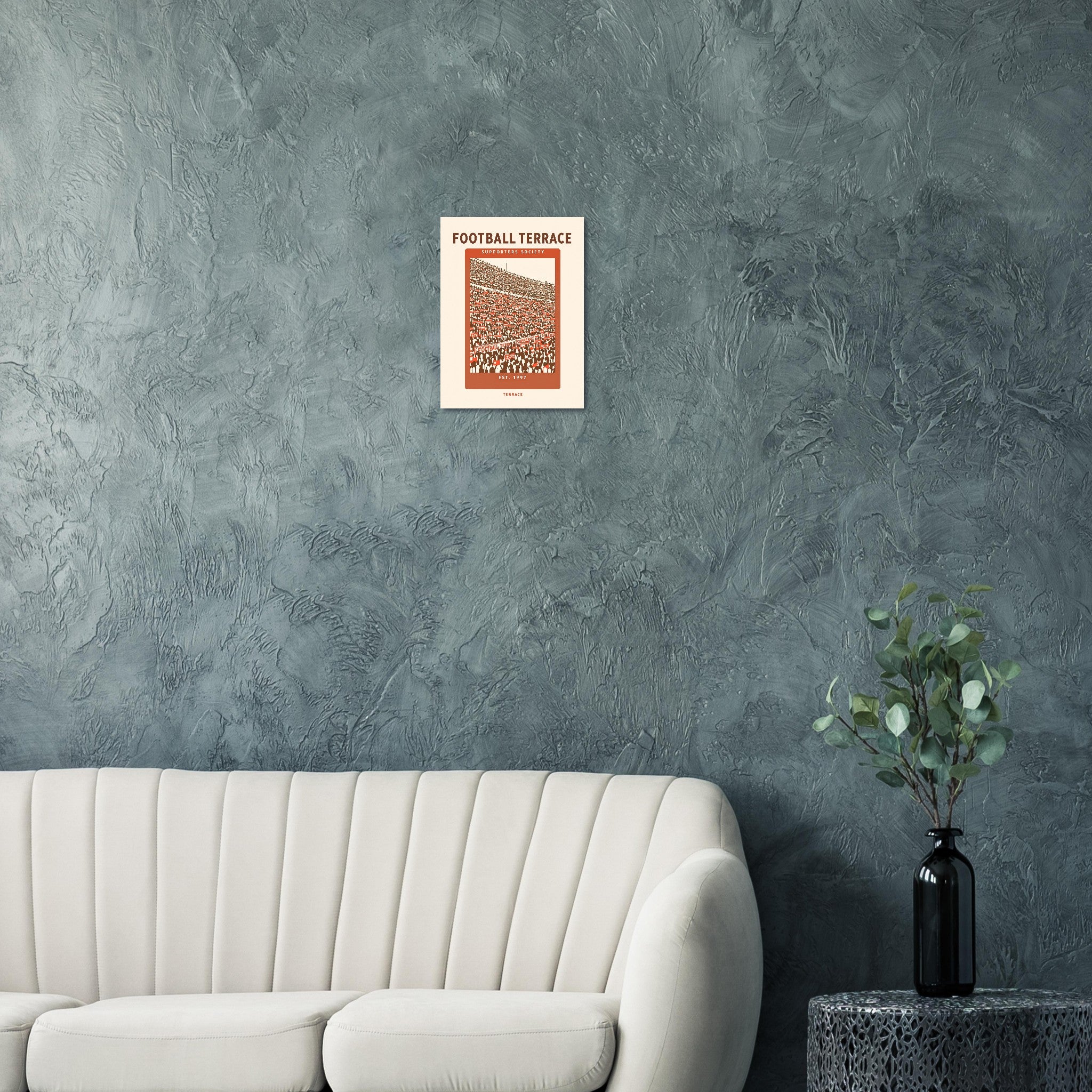 Football Terrace Vintage Travel Poster — Art Print | Wild Thread Co